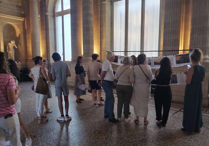 élèves du lycée lors de la nuit des musées au MusBA